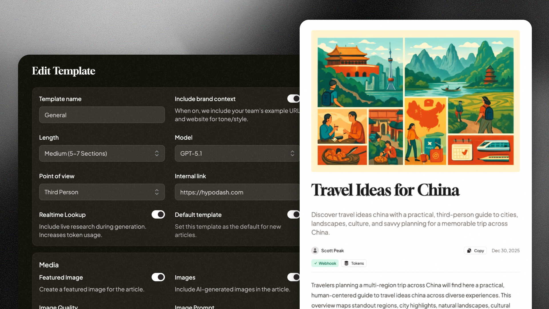 Hypodash Plan AI Content