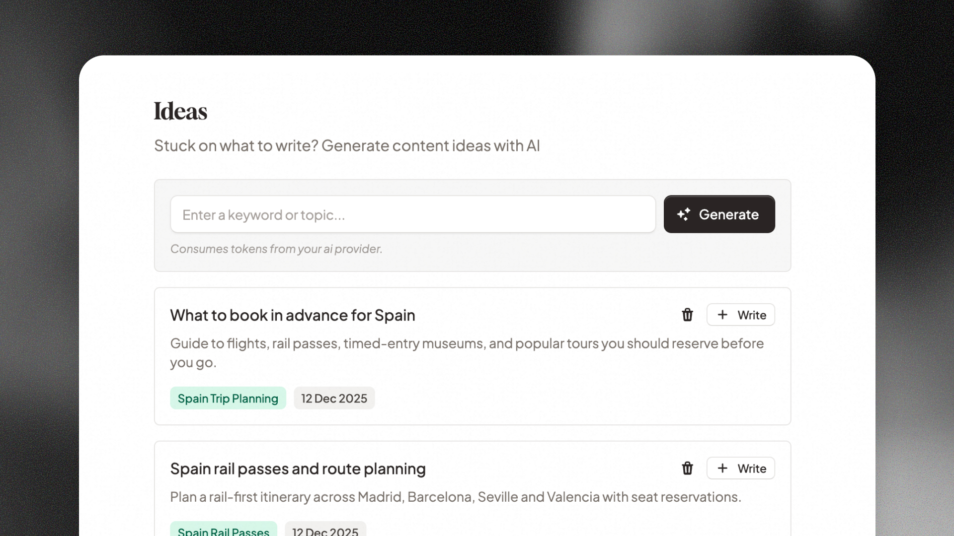 Hypodash Plan AI Content